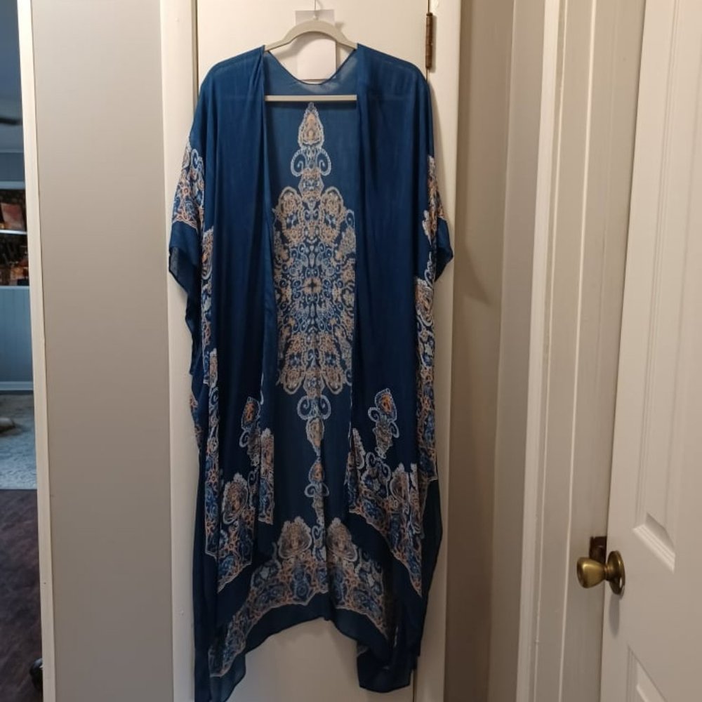 Lovestitch, Printed Kimono, Slit Sides, Small